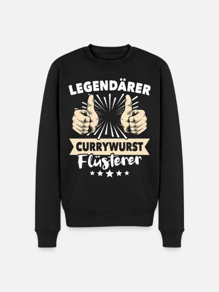 Currywurst sayings - Men's Premium Organic Jumper - black