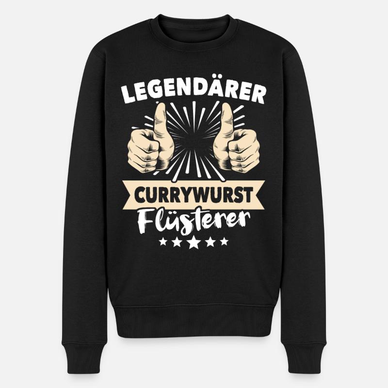 Dictons de Currywurst - Pull Premium bio Homme - noir