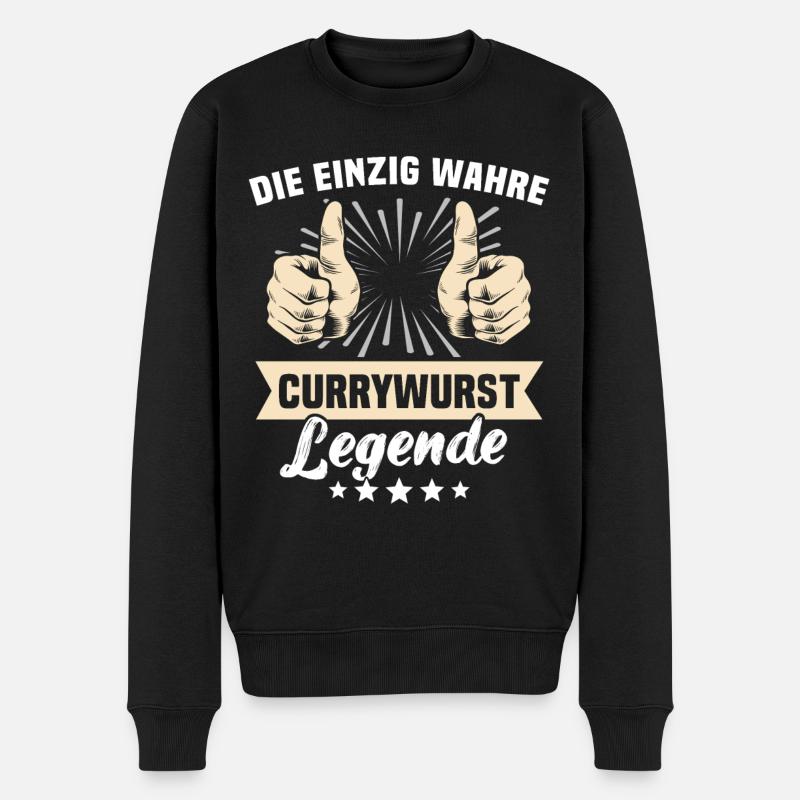 Dictons de Currywurst - Pull Premium bio Homme - noir