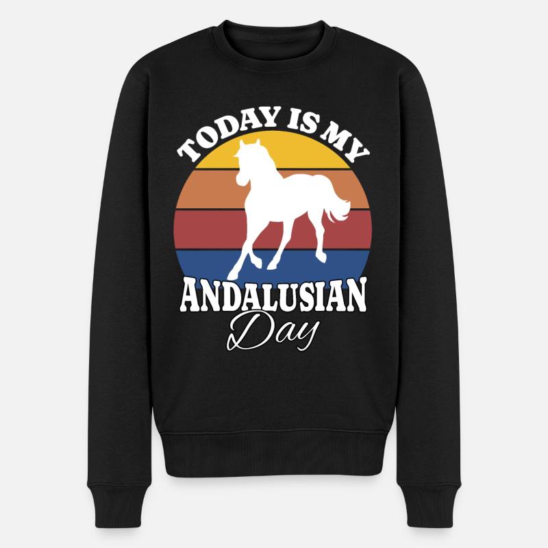 Andalou Andalou - Pull Premium bio Homme - noir