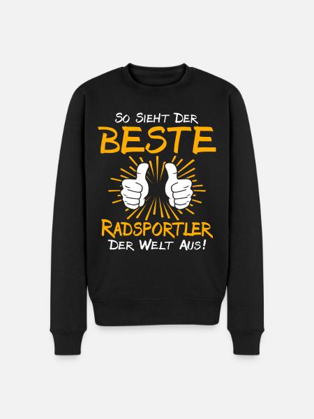 Cyclist Gift Idea - Men's Premium Organic Jumper - black