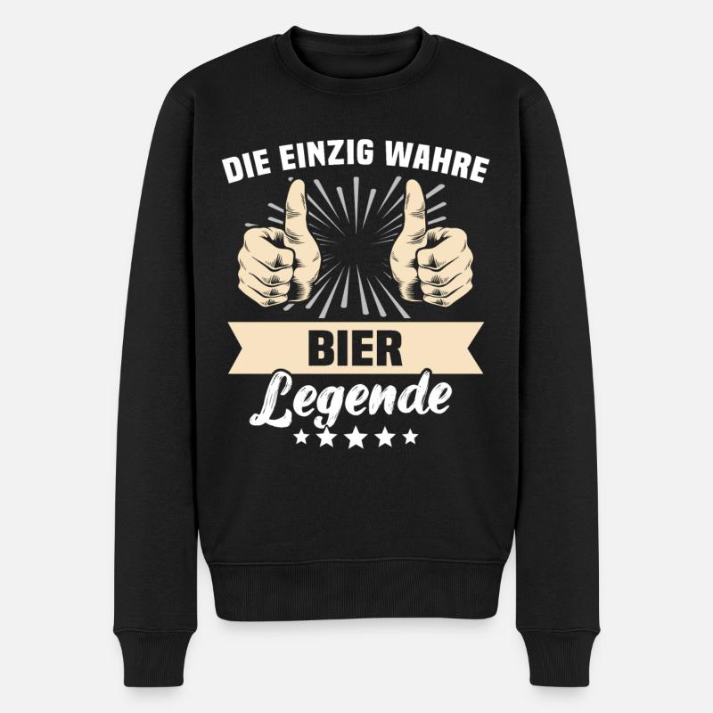 Dictons de bière - Pull Premium bio Homme - noir