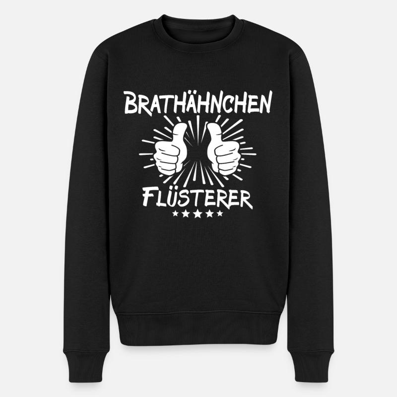 Poulet rôti chuchotant - Pull Premium bio Homme - noir