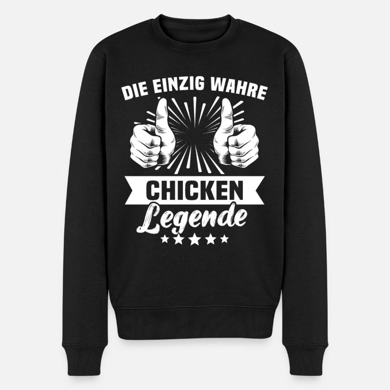 poulet - Pull Premium bio Homme - noir