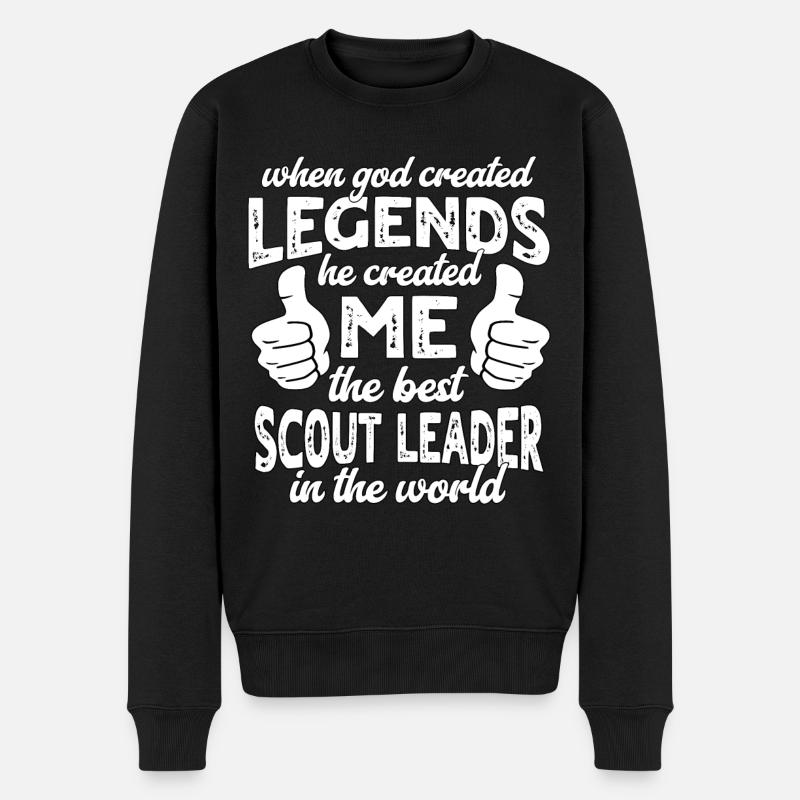Best Scout Guide Legend - Men's Premium Organic Jumper - black