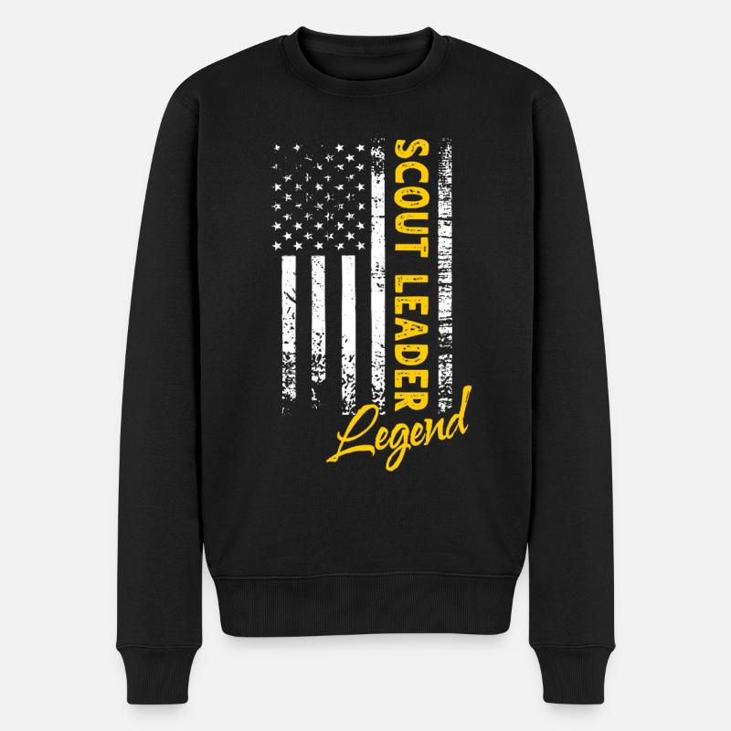 Légende du guide scout - Pull Premium bio Homme - noir