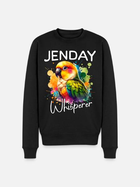 Yellow-headed Parakeet Whisperer - Men's Premium Organic Jumper - black