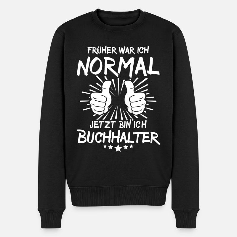 Buchhalter - Männer Premium Bio Pullover - Schwarz