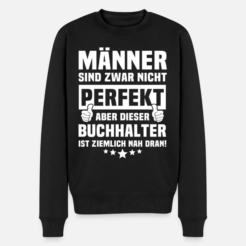 Comptable - Pull Premium bio Homme - noir