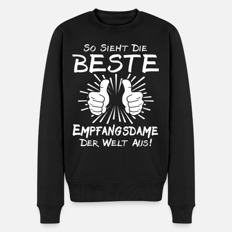 Réceptionniste - Pull Premium bio Homme - noir