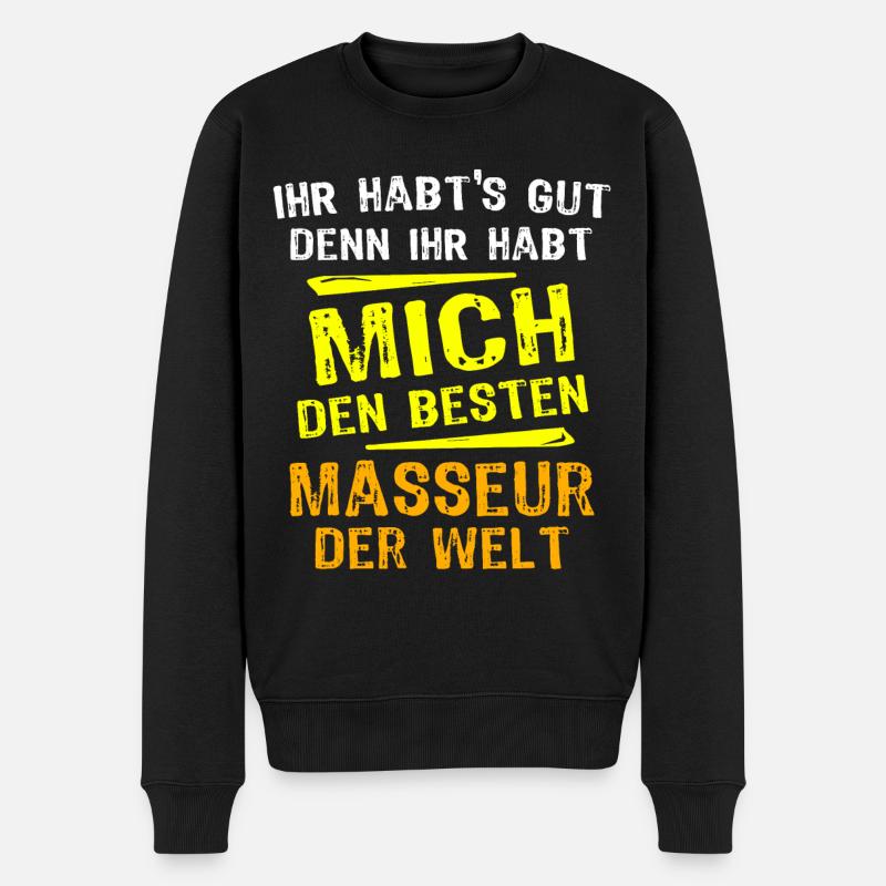 Cadeau Masseur - Pull Premium bio Homme - noir