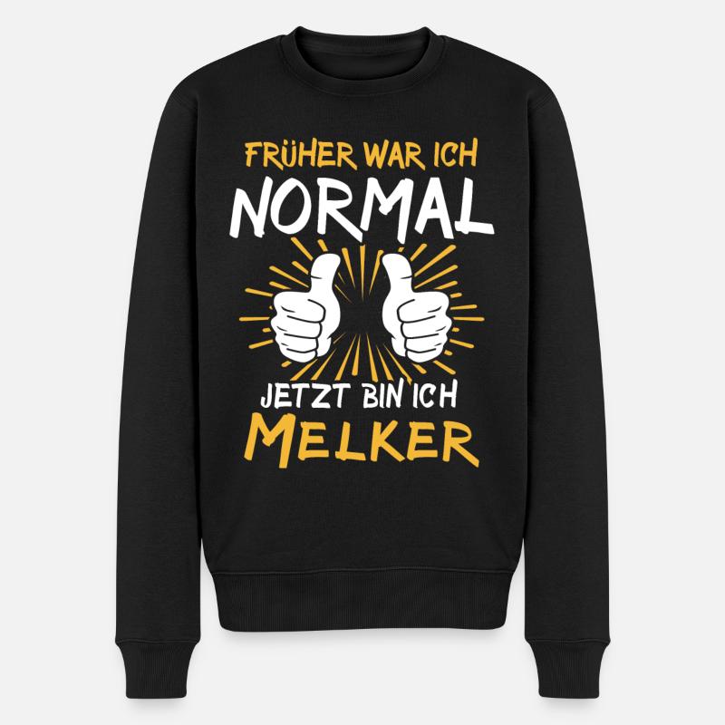 Melker Spruch - Pull Premium bio Homme - noir