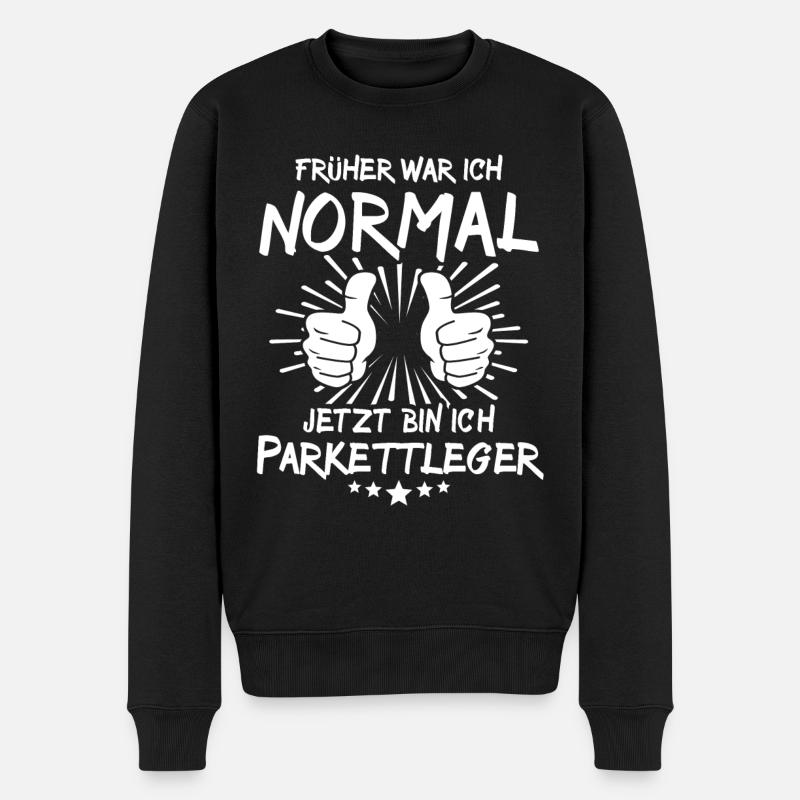 Parkettleger - Männer Premium Bio Pullover - Schwarz