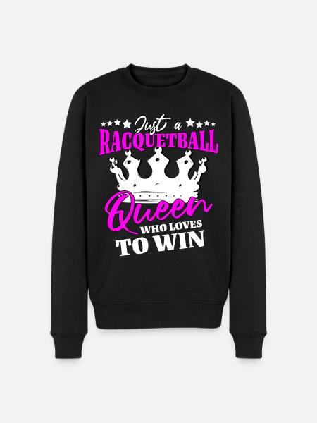 Racquetball Queen - Men's Premium Organic Jumper - black