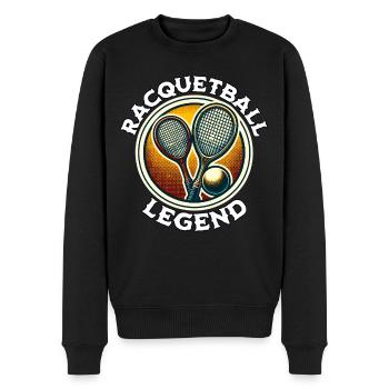 Légende du racquetball - Pull Premium bio Homme - noir - Devant - Nico (187cm)