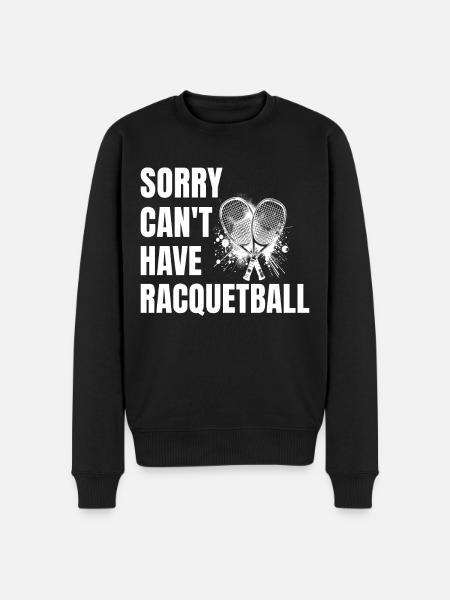 Funny Racquetball Saying - Men's Premium Organic Jumper - black
