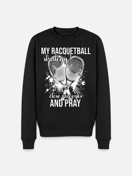 Funny Racquetball Saying - Men's Premium Organic Jumper - black