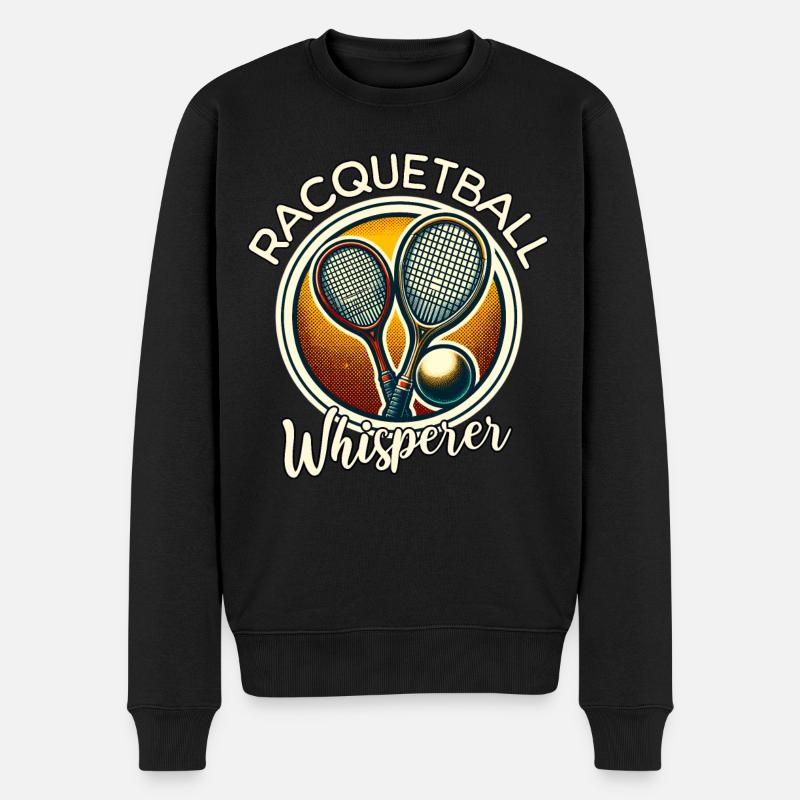 Chuchoteur de racquetball - Pull Premium bio Homme - noir