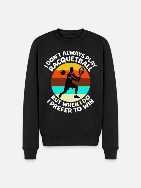 Racquetball Sayings - Men's Premium Organic Jumper - black