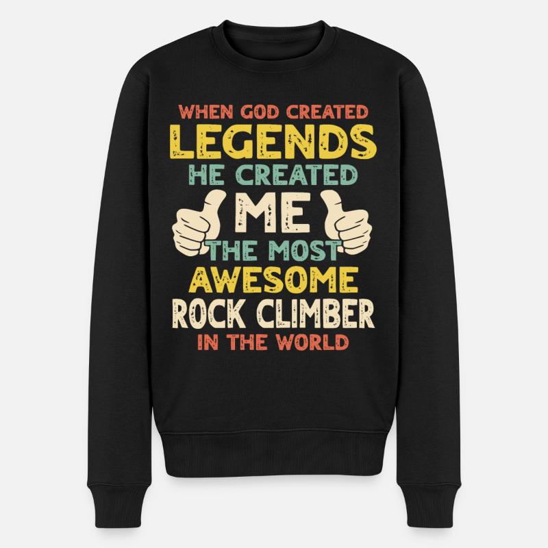 Grimpeur - Pull Premium bio Homme - noir