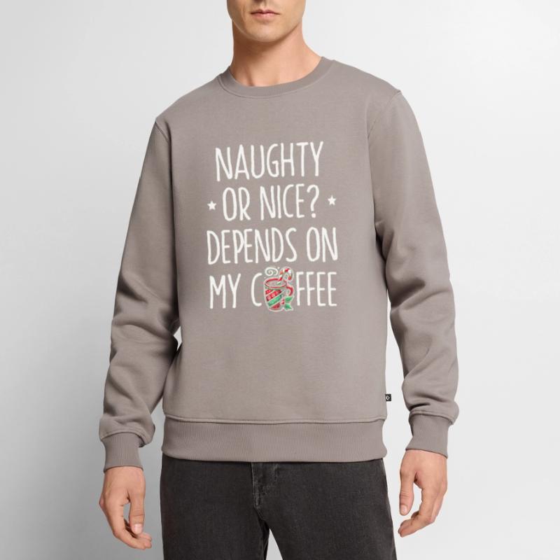 Frech oder nett? Hängt von Kaffee Kaffee-Stimmung Männer Premium Bio Pullover