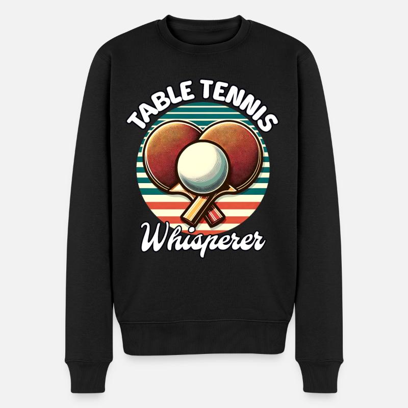 Chuchoteur de tennis de table - Pull Premium bio Homme - noir