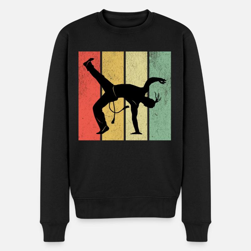 Capoeira Rétro - Pull Premium bio Homme - noir