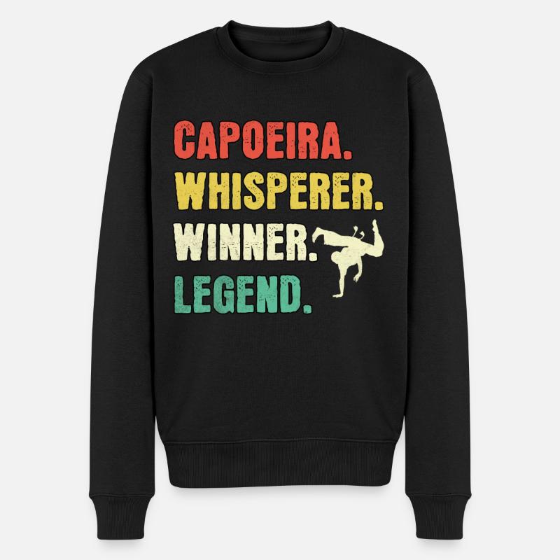 Capoeira Whisperer Capoeira Legend - Pull Premium bio Homme - noir