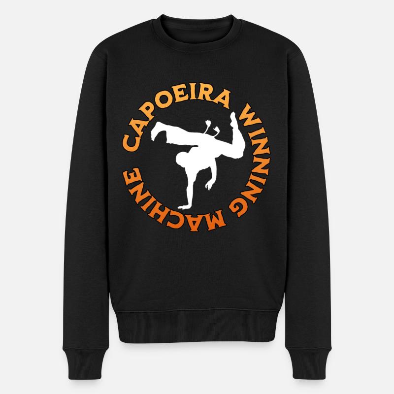 Capoeira Gewinner - Männer Premium Bio Pullover - Schwarz