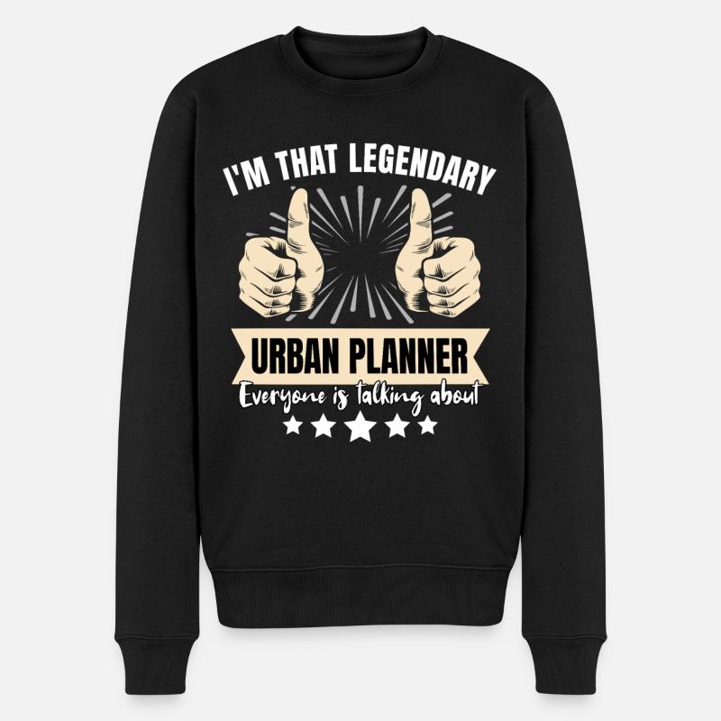 Urbaniste légendaire - Pull Premium bio Homme - noir