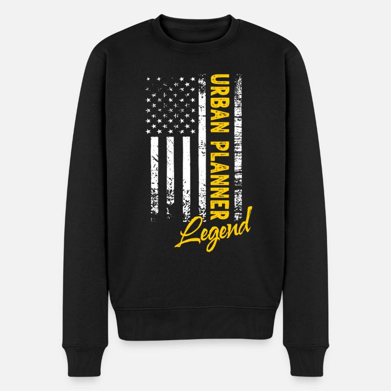 Légende de l’urbaniste - Pull Premium bio Homme - noir