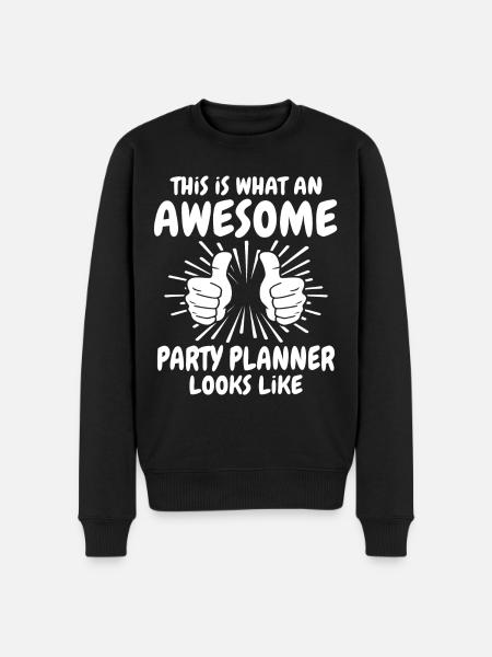 Party planner - Men's Premium Organic Jumper - black