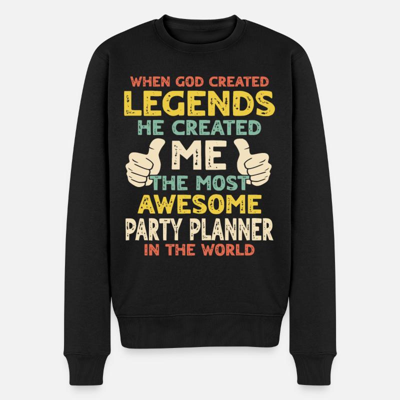 Organisateur de fêtes - Pull Premium bio Homme - noir