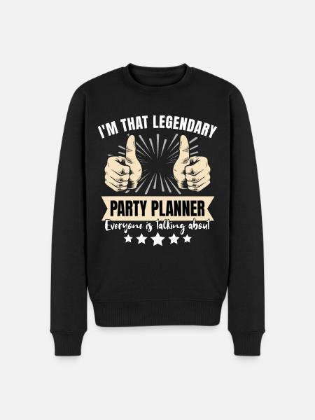 Legendary party planner - Men's Premium Organic Jumper - black