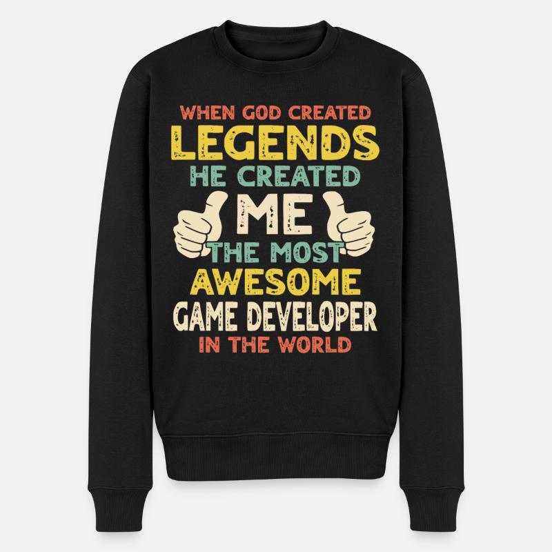 Game Developers - Men's Premium Organic Jumper - black