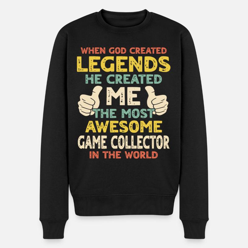 Collectionneur de jeux - Pull Premium bio Homme - noir