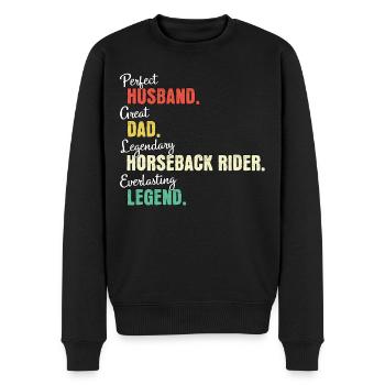Rider Rider Dad - Pull Premium bio Homme - noir - Devant - Nico (187cm)