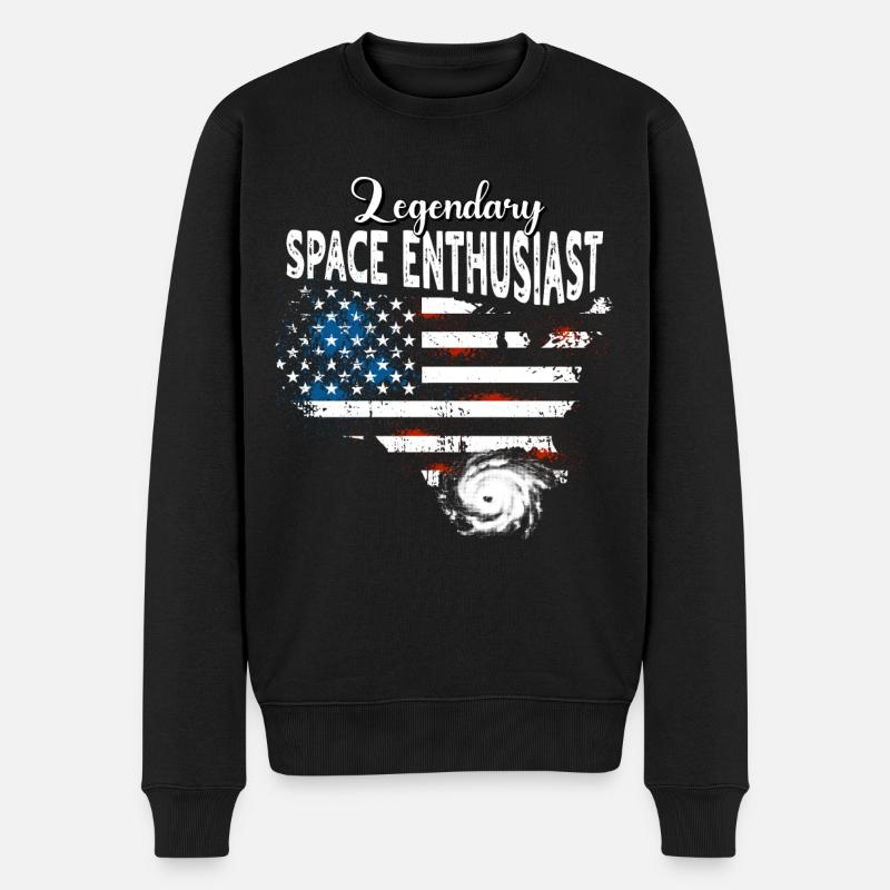 Passionné de l’espace US - Pull Premium bio Homme - noir