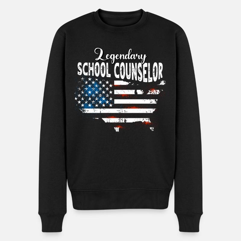 Conseillère scolaire États-Unis - Pull Premium bio Homme - noir