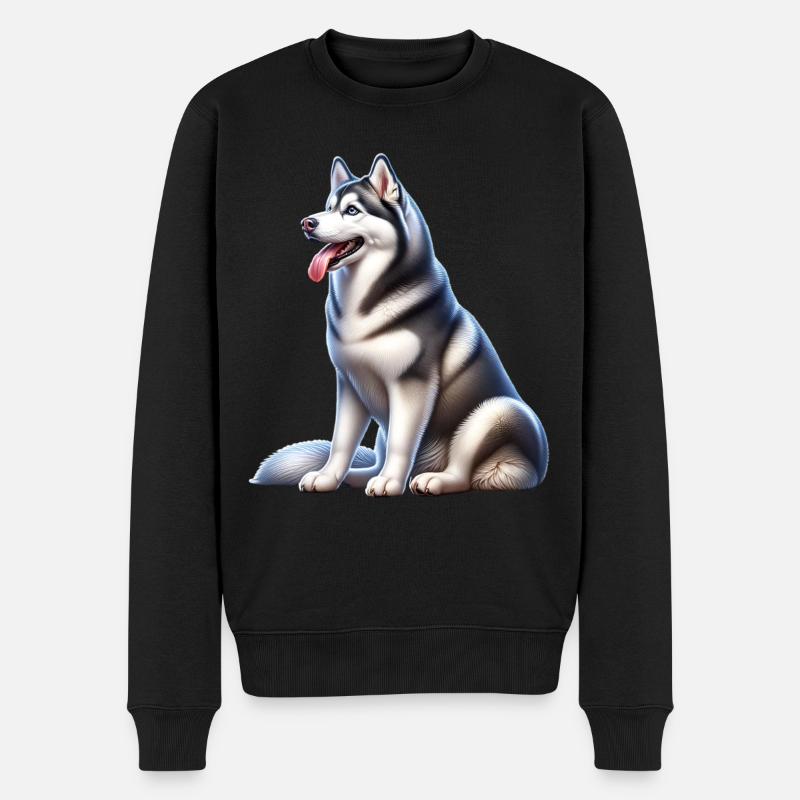 Rauque - Pull Premium bio Homme - noir