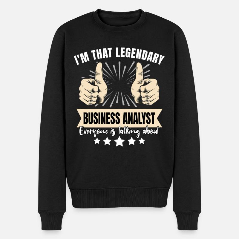 Analyste d’affaires légendaire - Pull Premium bio Homme - noir