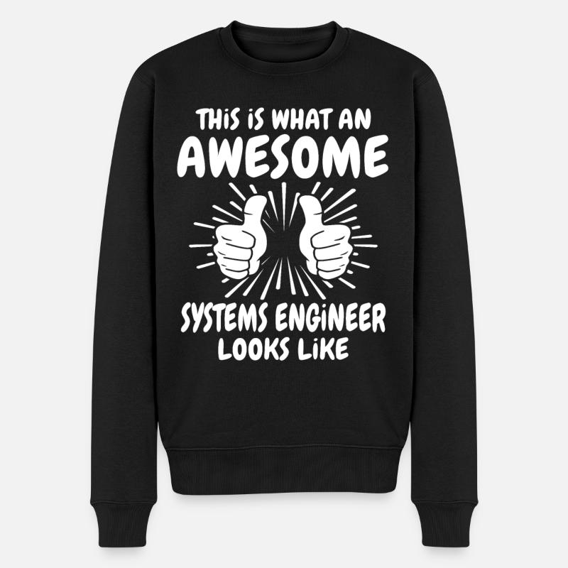 Systems Engineer - Men's Premium Organic Jumper - black