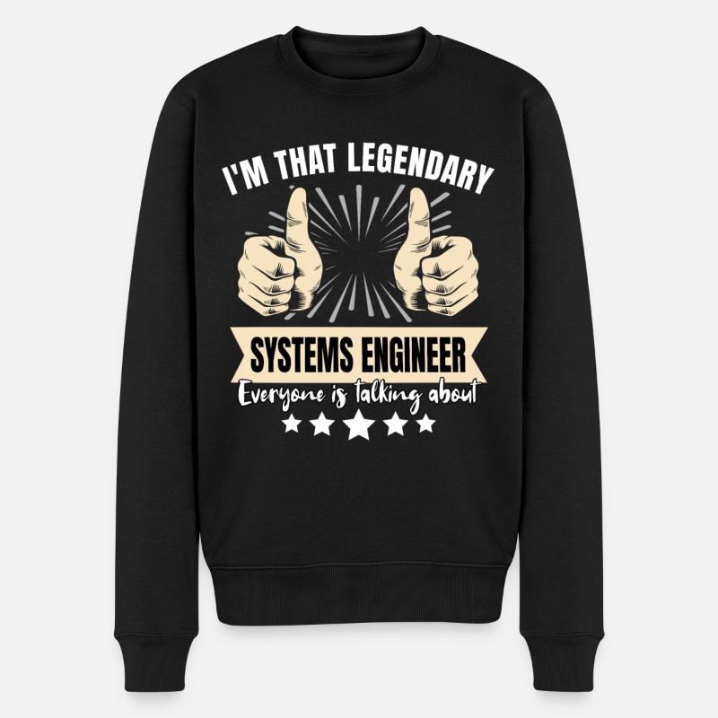 Legendary Systems Engineer - Men's Premium Organic Jumper - black