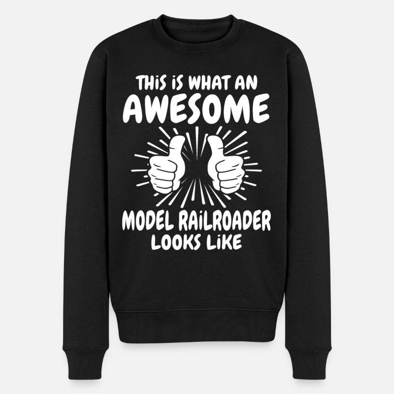 Modélisme ferroviaire - Pull Premium bio Homme - noir