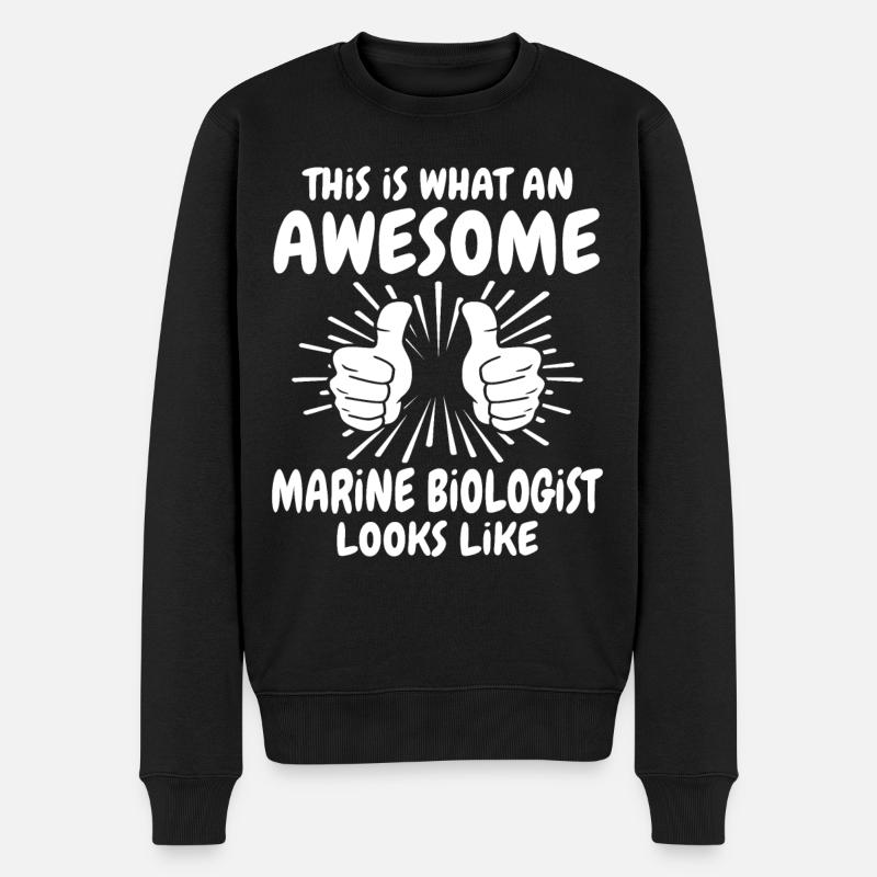 Biologiste marin - Pull Premium bio Homme - noir