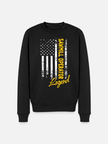 Sawmill Worker Legend - Men's Premium Organic Jumper - black