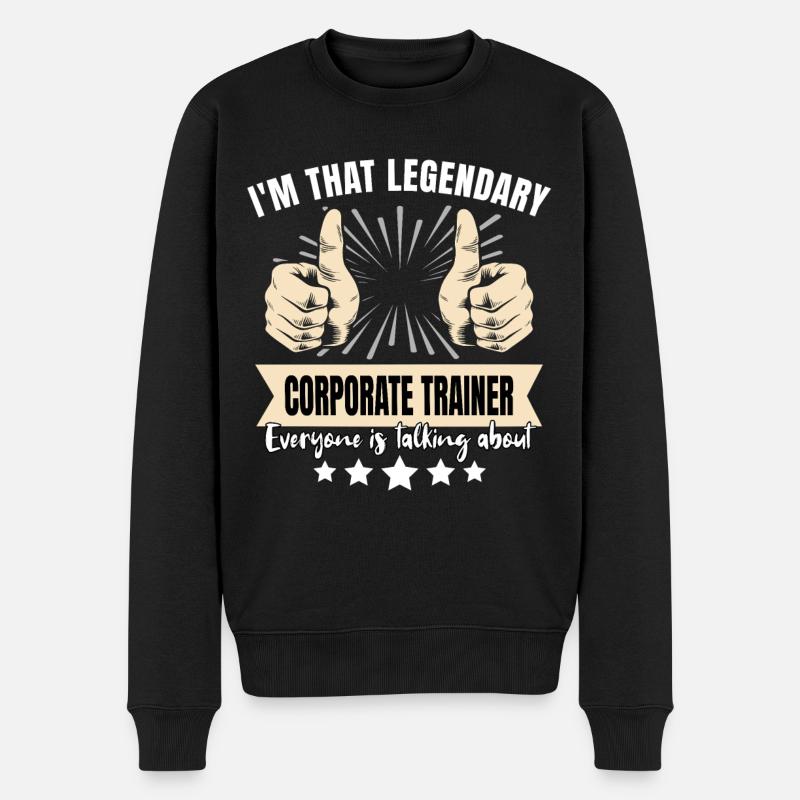 Legendärer Mitarbeitercoach - Männer Premium Bio Pullover - Schwarz
