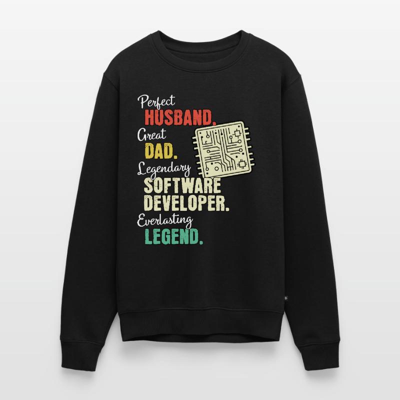 Software Developer Dad Men's Premium Organic Jumper
