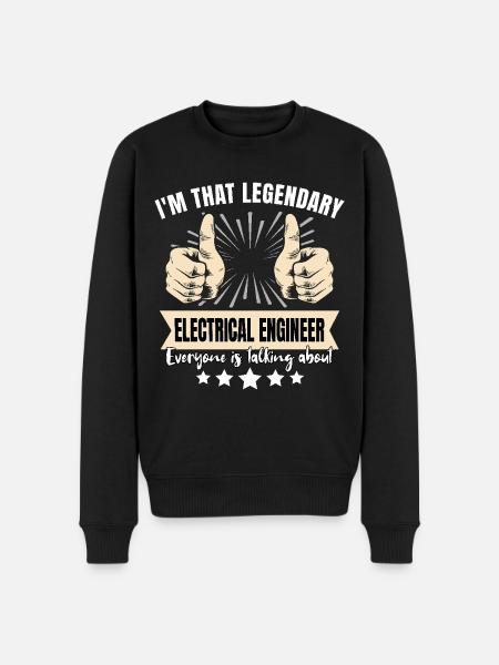 Legendary Electrical Engineer - Men's Premium Organic Jumper - black