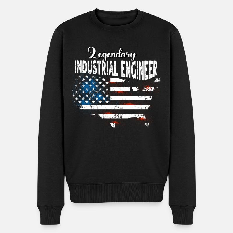 iIngénieur industriel États-Unis - Pull Premium bio Homme - noir